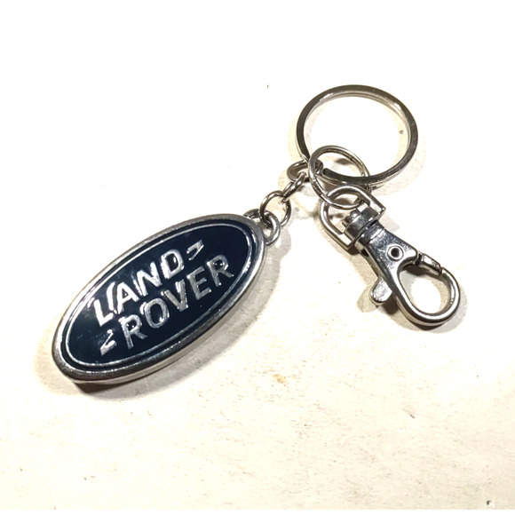 Land Rover Keychain Purse Clip Silver Tone Black Car Truck Auto - Picture 2 of 6